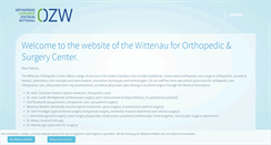 Desktop Screenshot of oz-wittenau.de